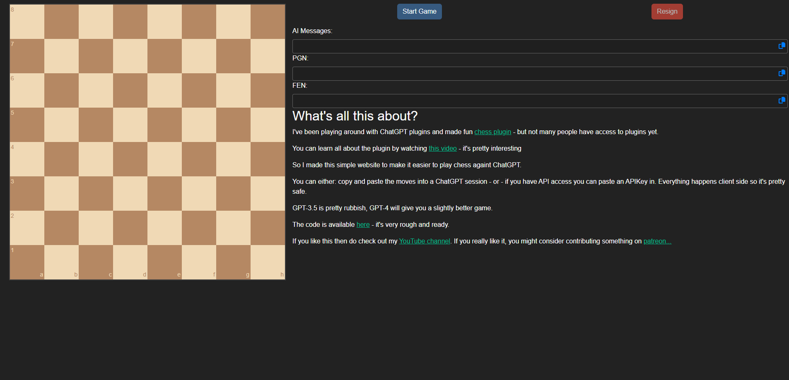 ChessGPT Atomic screenshot