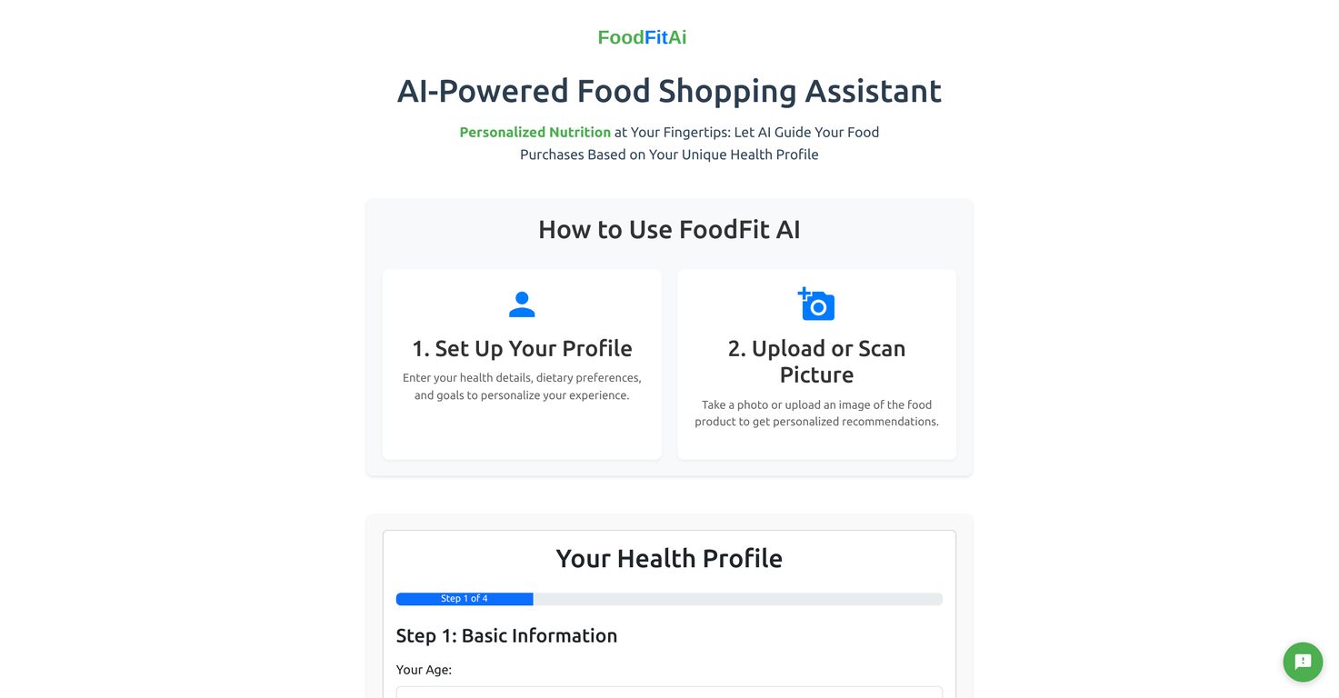 FoodFit.ai screenshot