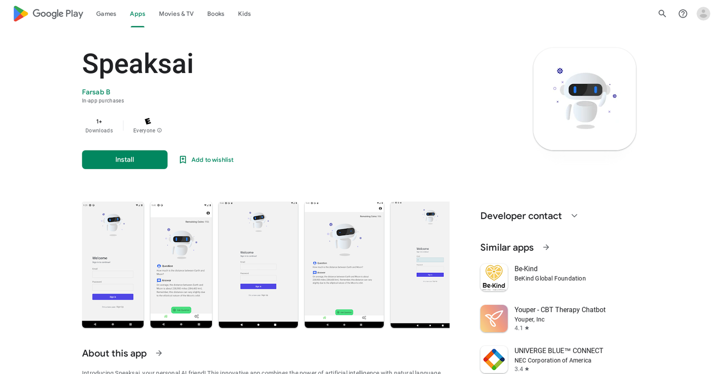 SpeaksAI (TalkerAI) screenshot