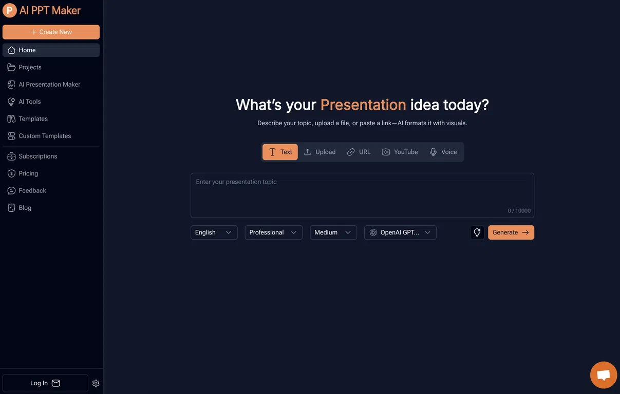 AI PPT Maker screenshot