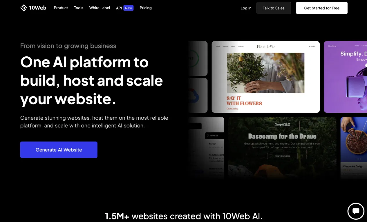10Web screenshot