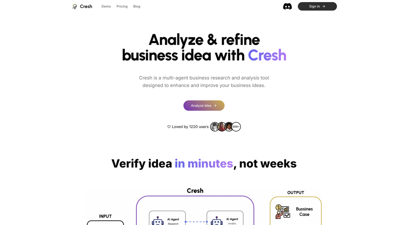 Cresh screenshot