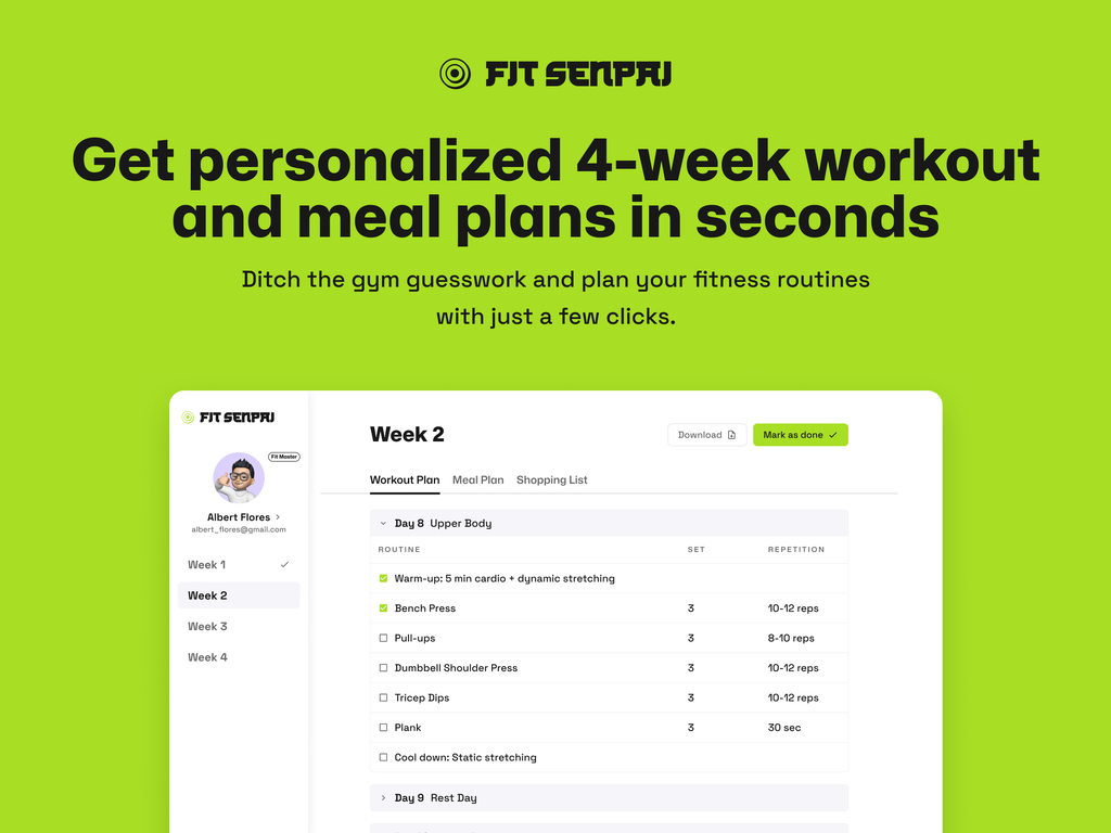 Fit Senpai screenshot