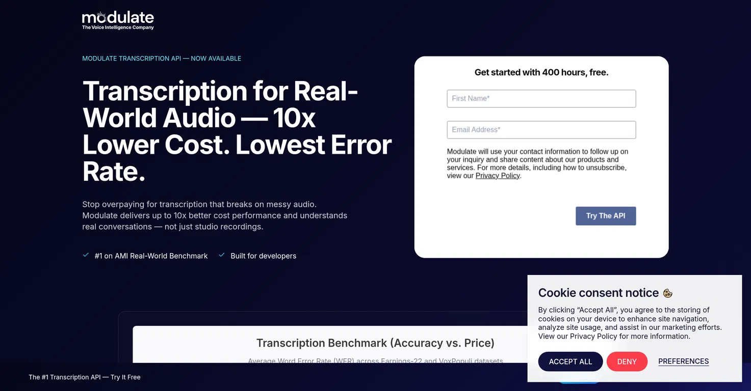 Velma Transcribe by Modulate screenshot