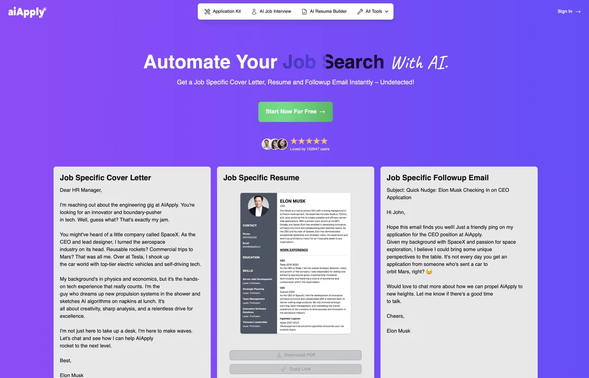 AiApply screenshot