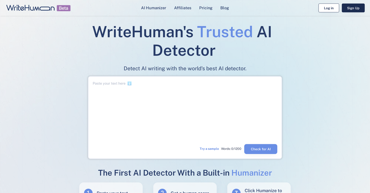 WriteHuman: AI Detector screenshot