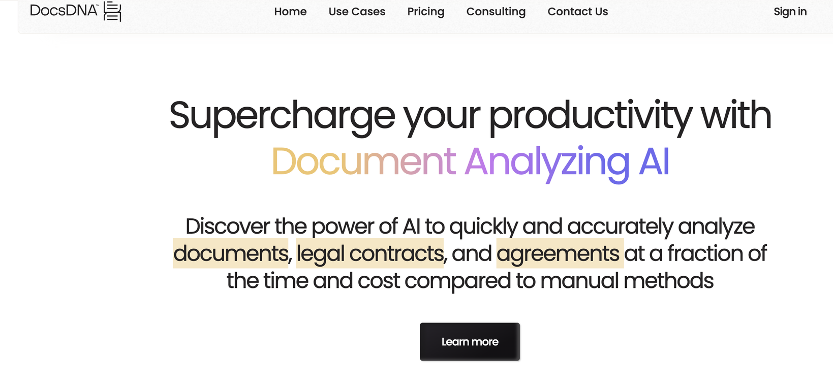 DocsDNA screenshot