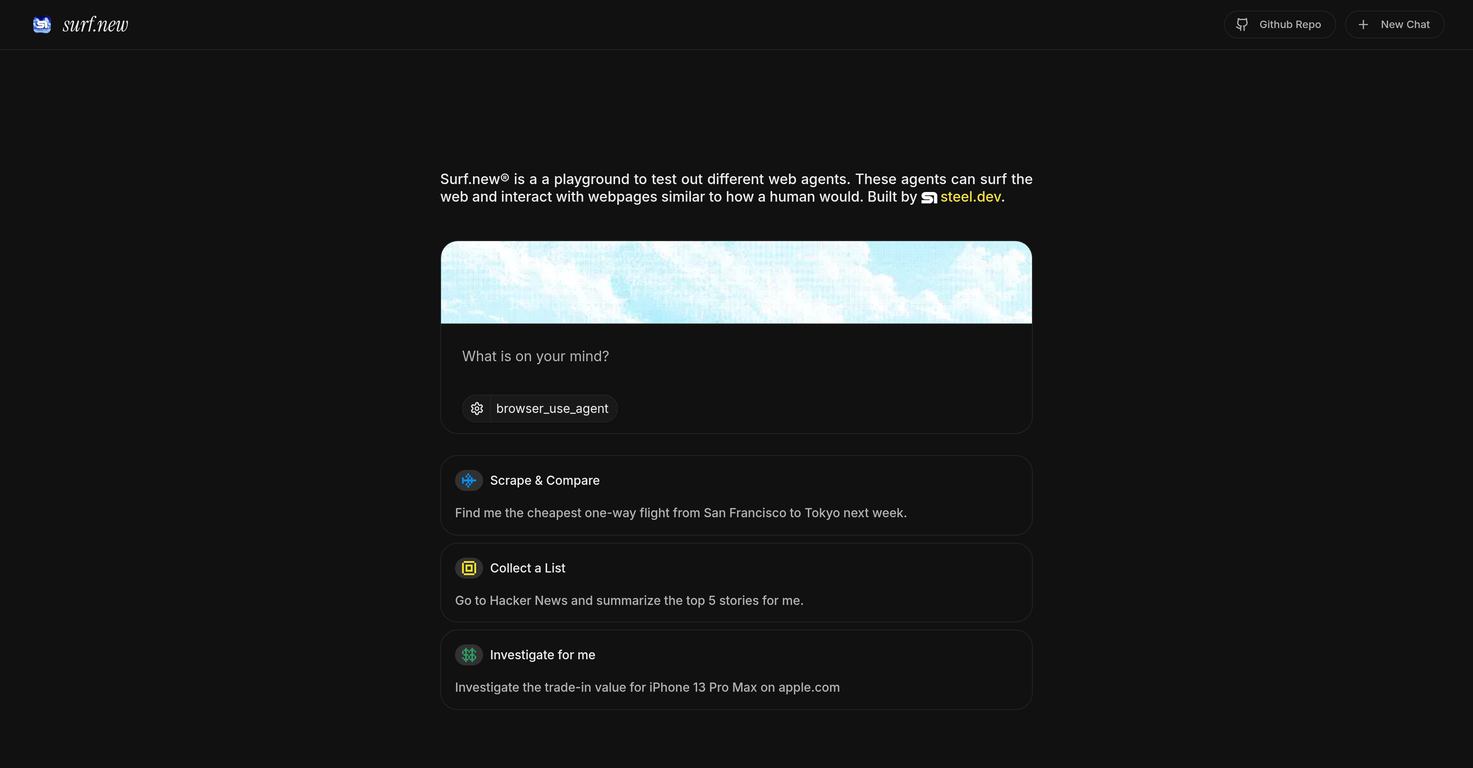 Surf.new screenshot
