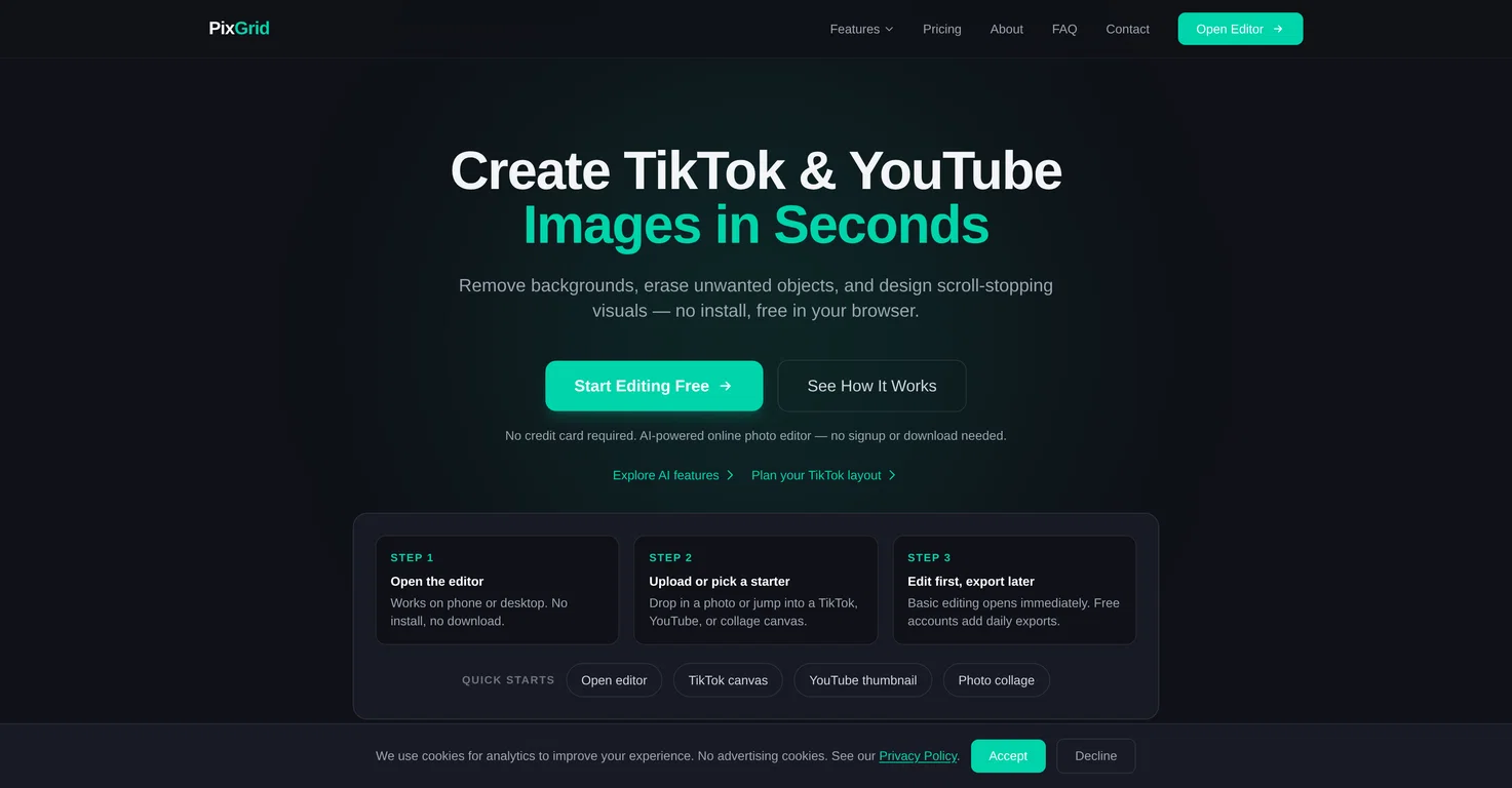 PixGrid screenshot