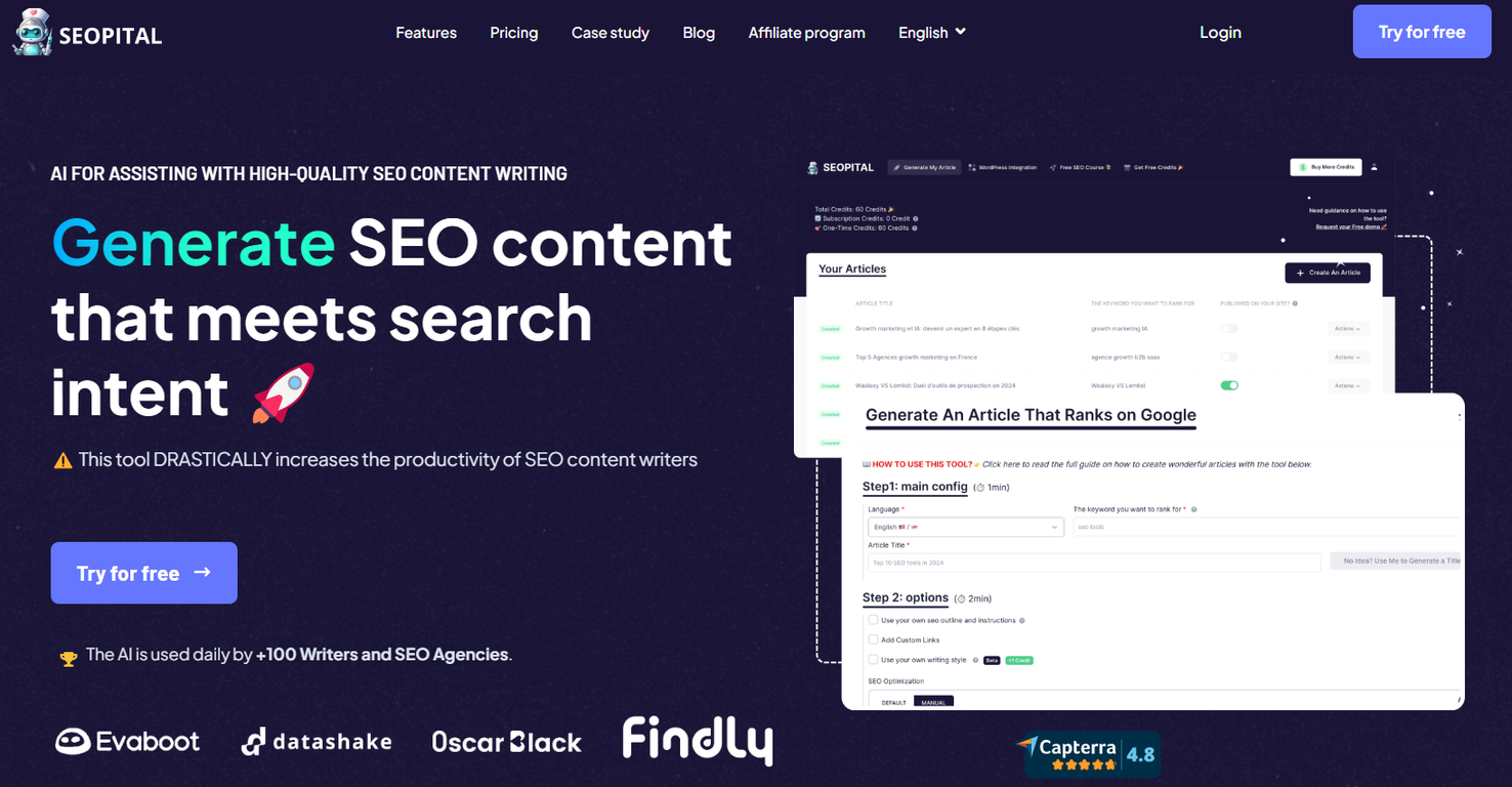 SEOpital screenshot