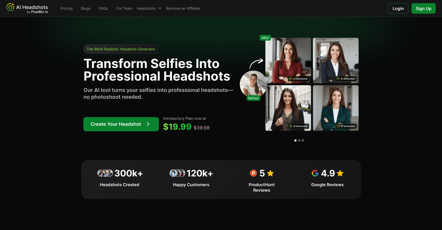 AI Headshots screenshot