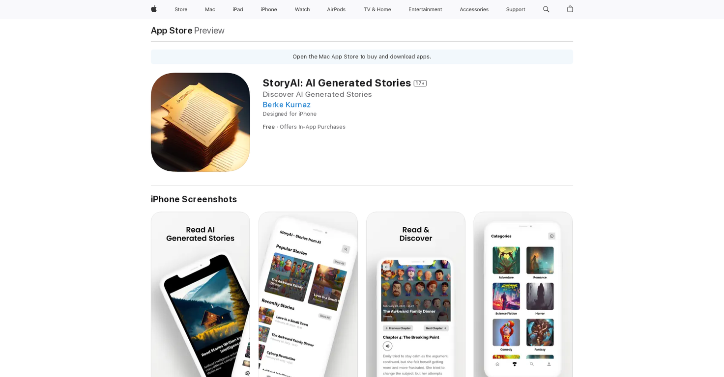 Story AI screenshot