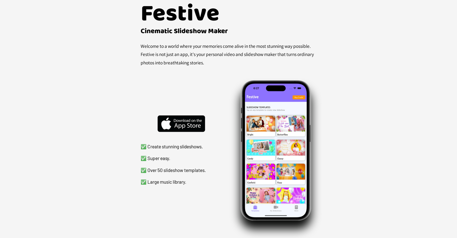 Festive Slideshow Maker screenshot