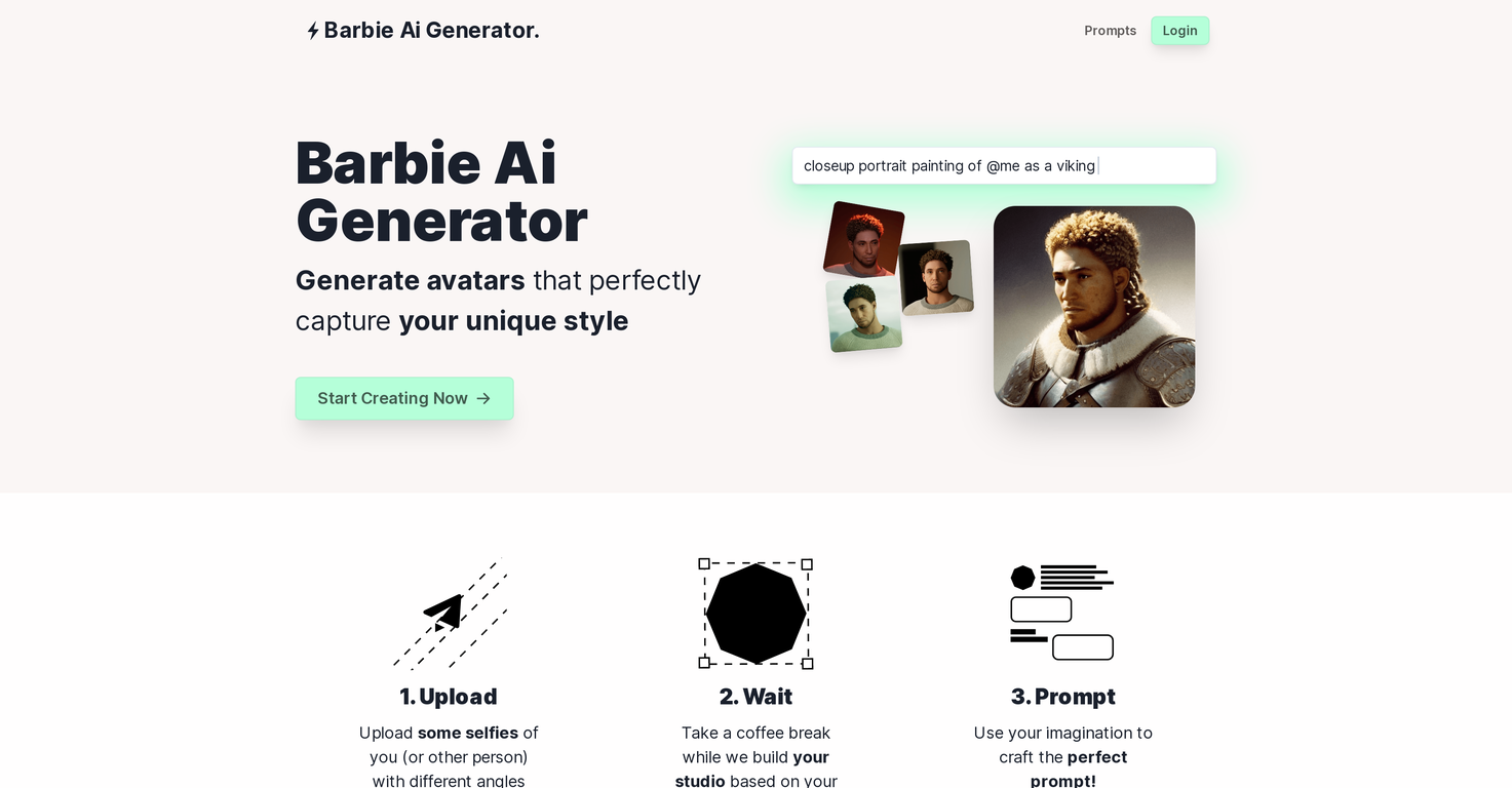 Barbie AI Generator screenshot