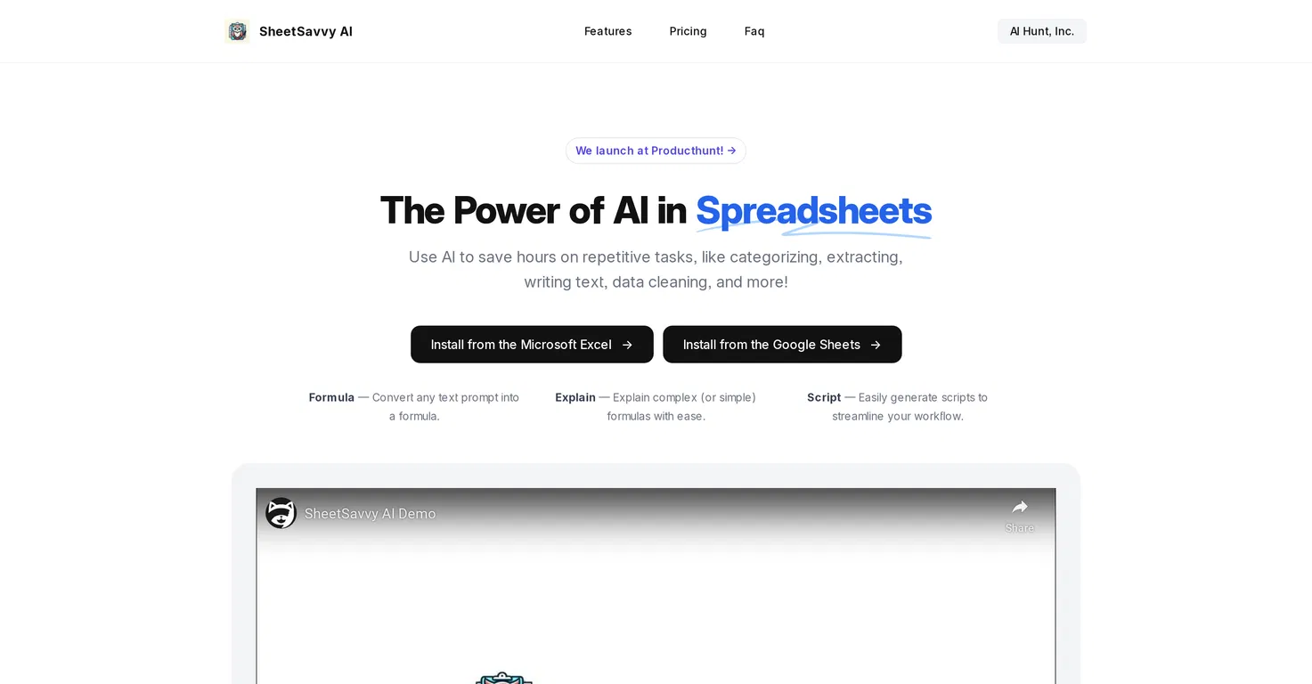 SheetSavvy AI screenshot