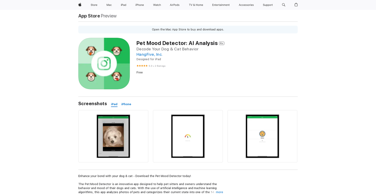 Pet Mood Detector screenshot