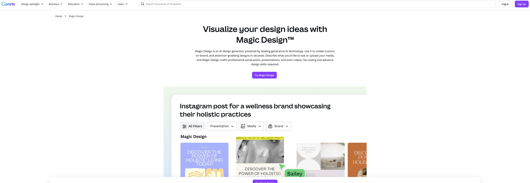 Magic Design by Canva screenshot