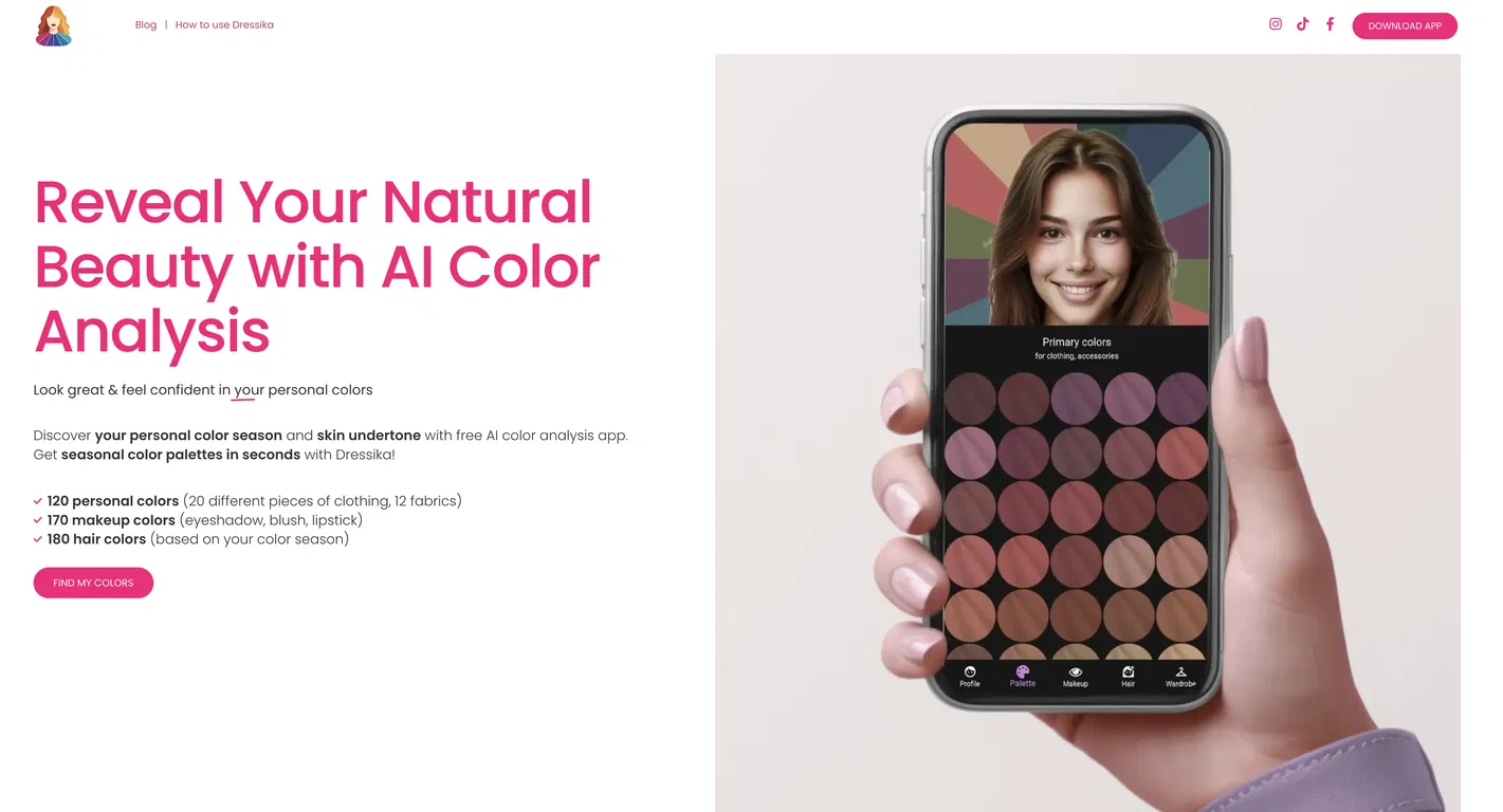 Dressika - AI Color Analysis screenshot