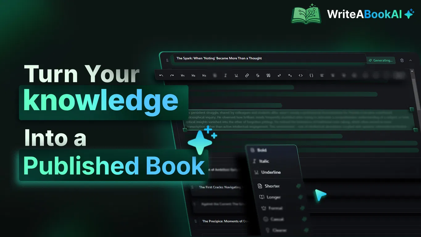 WriteABookAI screenshot
