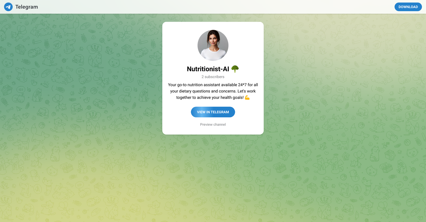 NutritionistAI screenshot