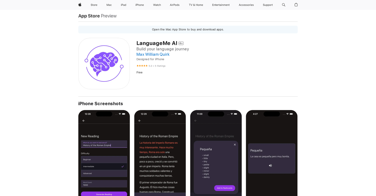 LanguageMe AI screenshot