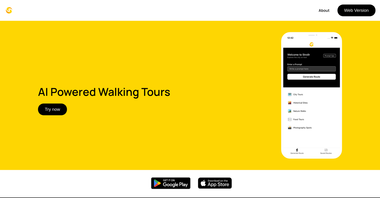 Strollr screenshot