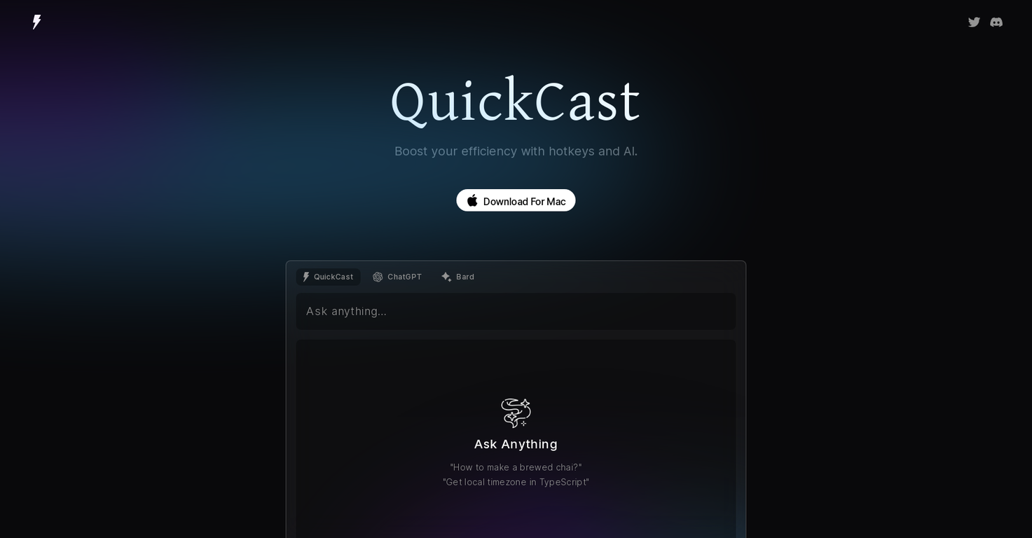 Quickcast screenshot