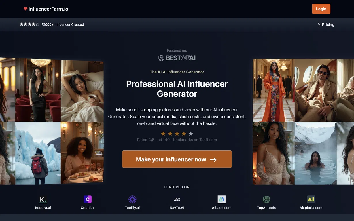 InfluencerFarm screenshot