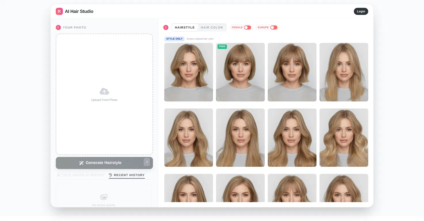AI Hair Studio screenshot