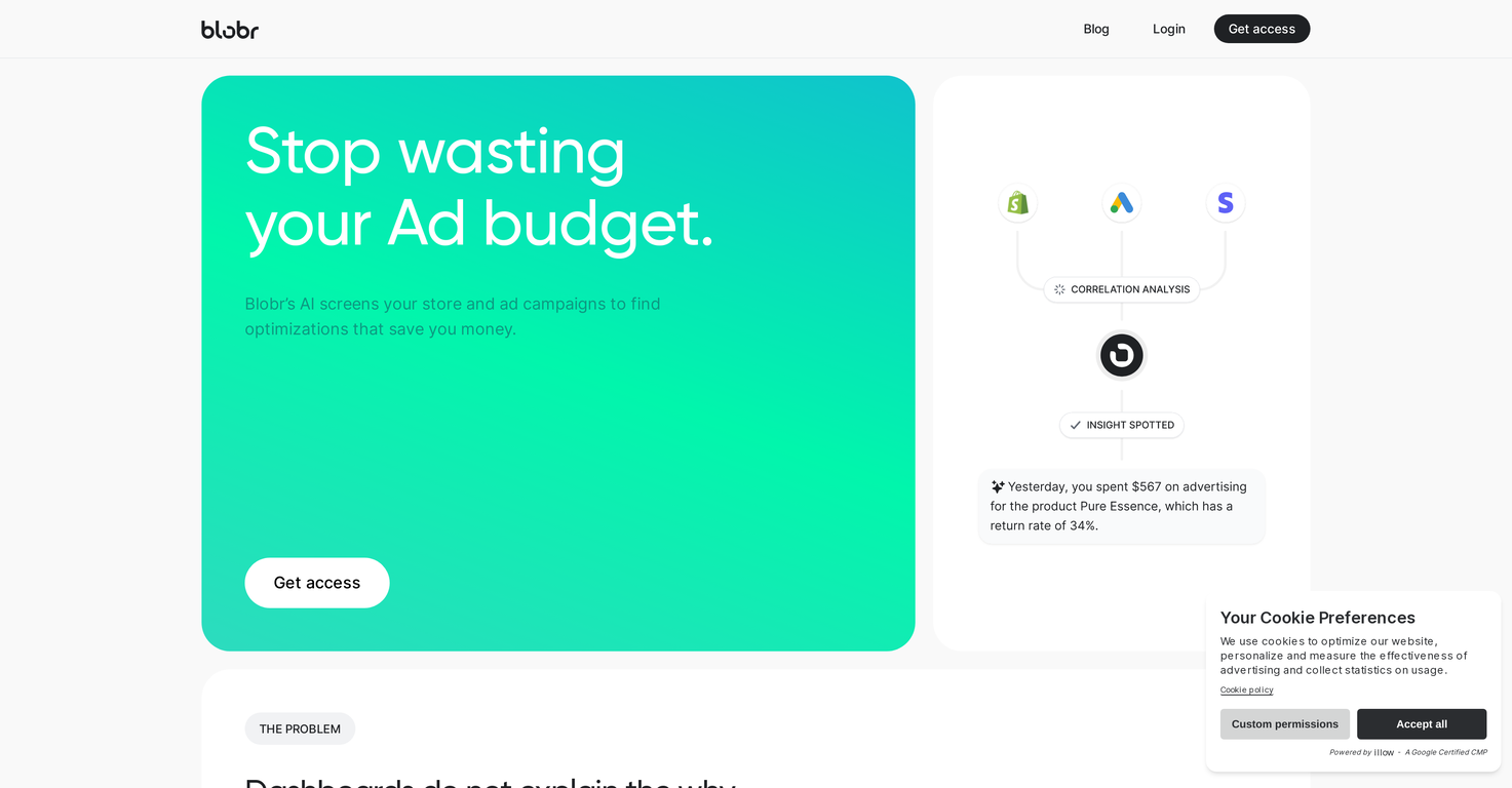 Blobr screenshot