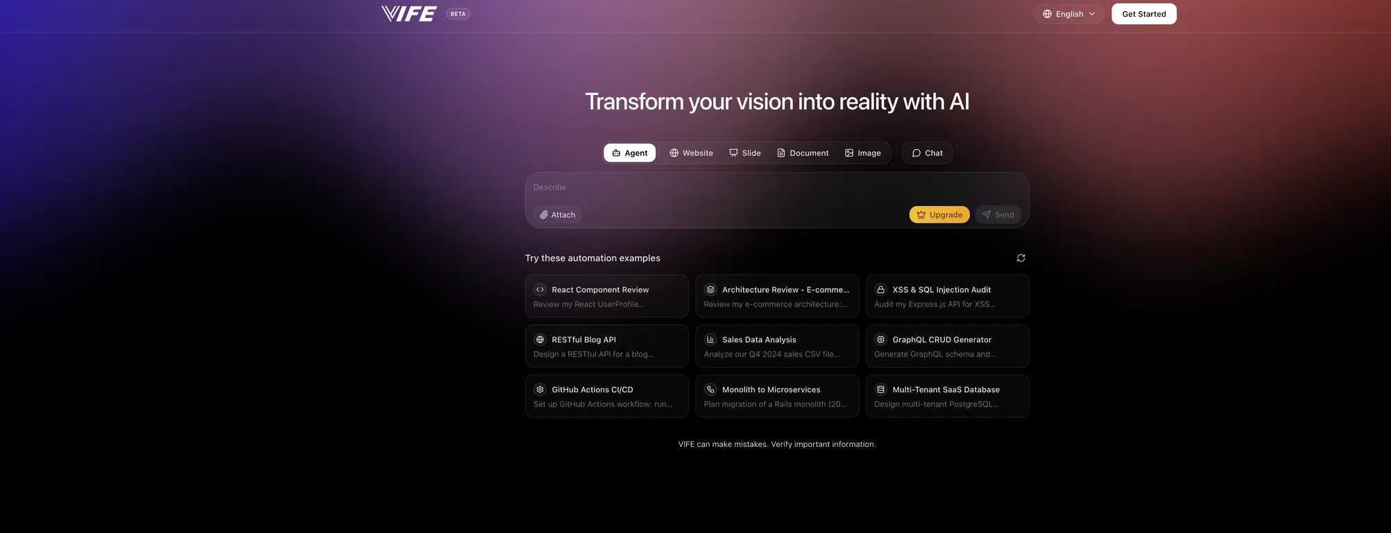 VIFE screenshot