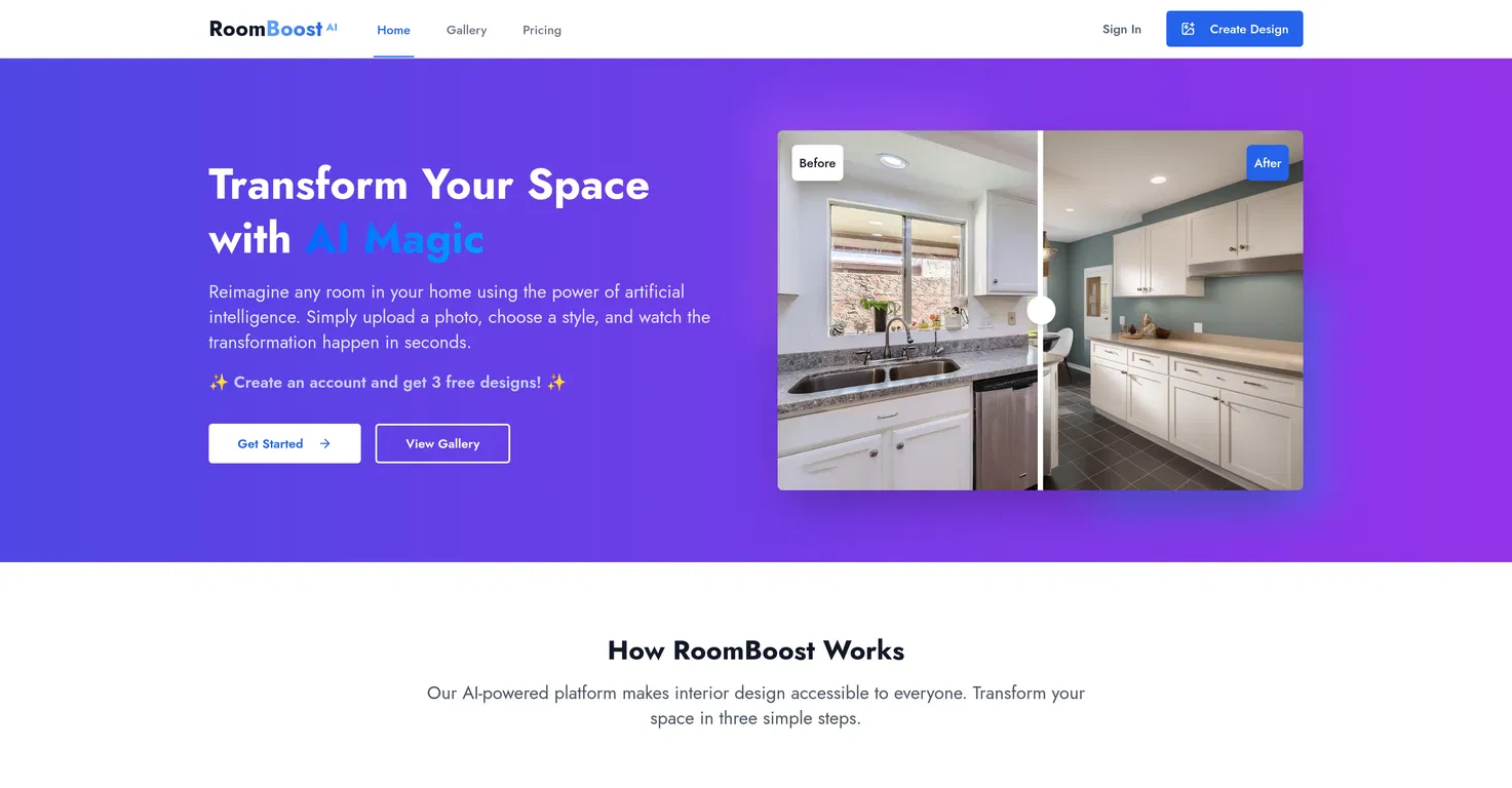 RoomBoost AI screenshot