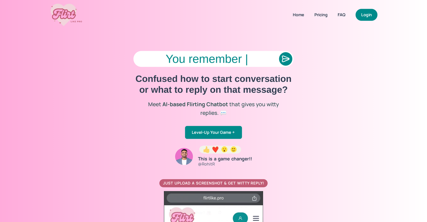 FlirtLikePro screenshot