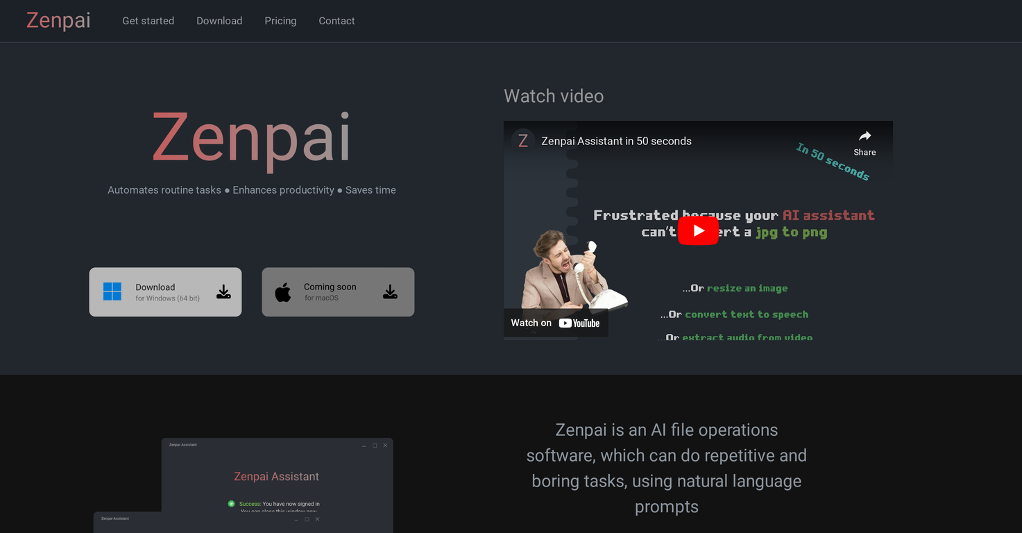 Zenpai Assistant screenshot