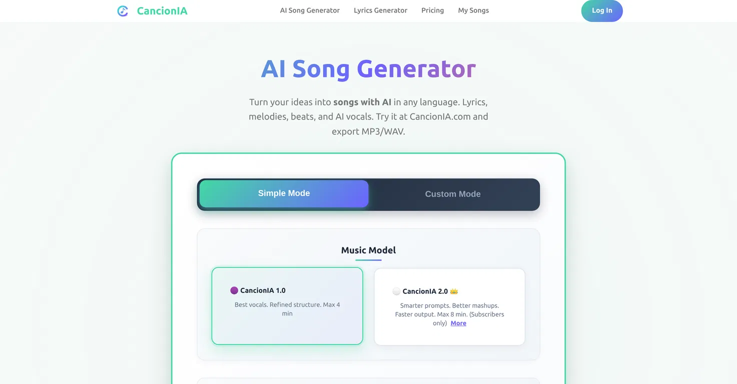 CancionIA screenshot