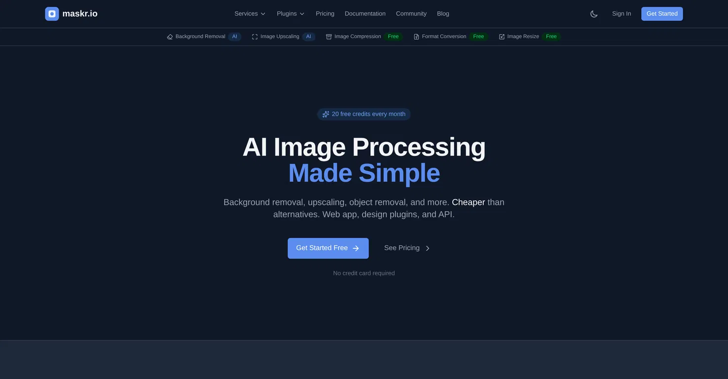 Maskr.io screenshot
