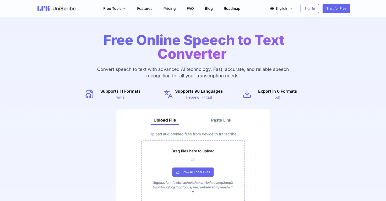 UniScribe screenshot