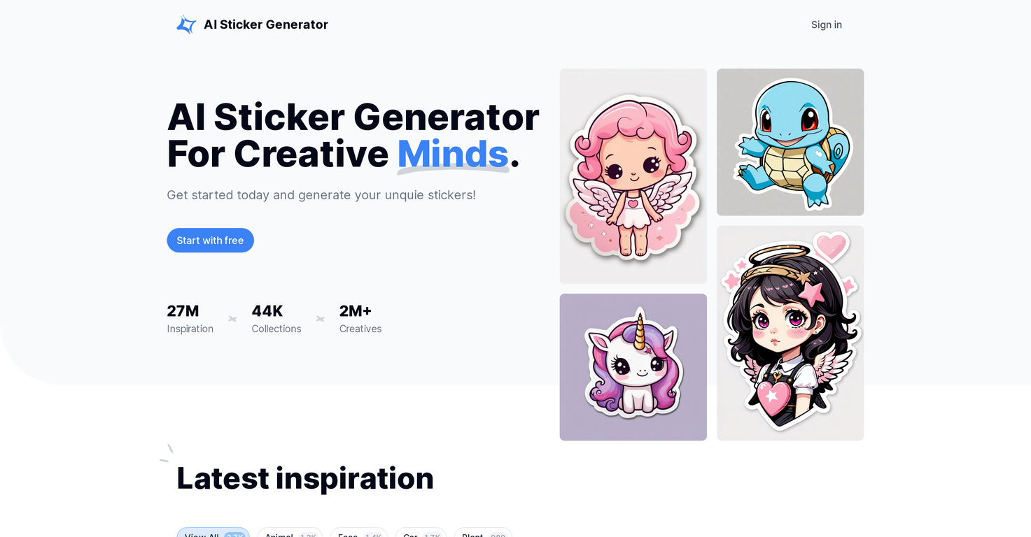 AI Sticker Generator screenshot