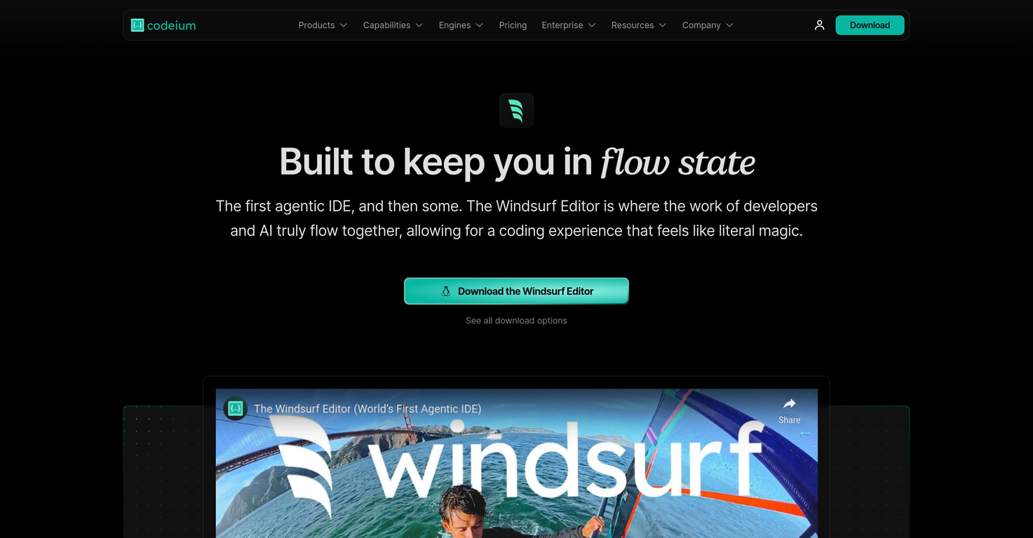 Windsurf Editor by Codeium screenshot