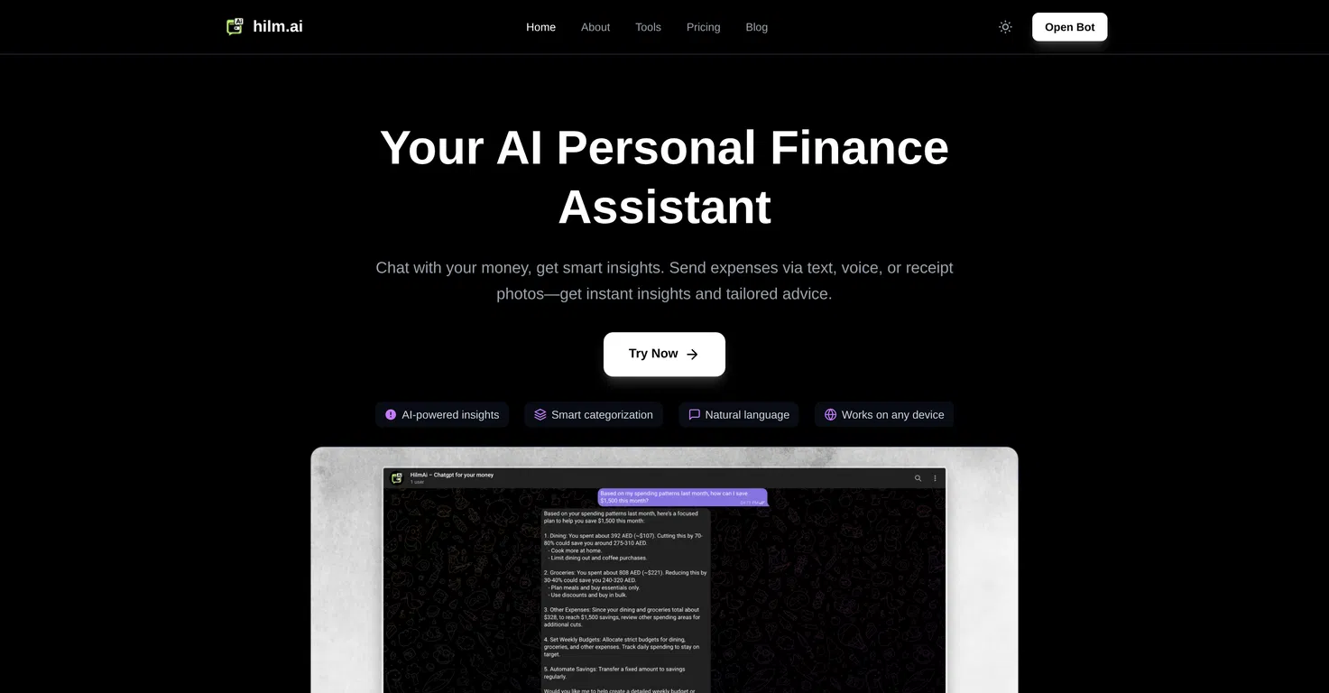 Hilm AI screenshot