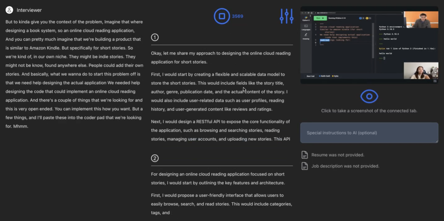 Interview Copilot | Interviews Chat screenshot