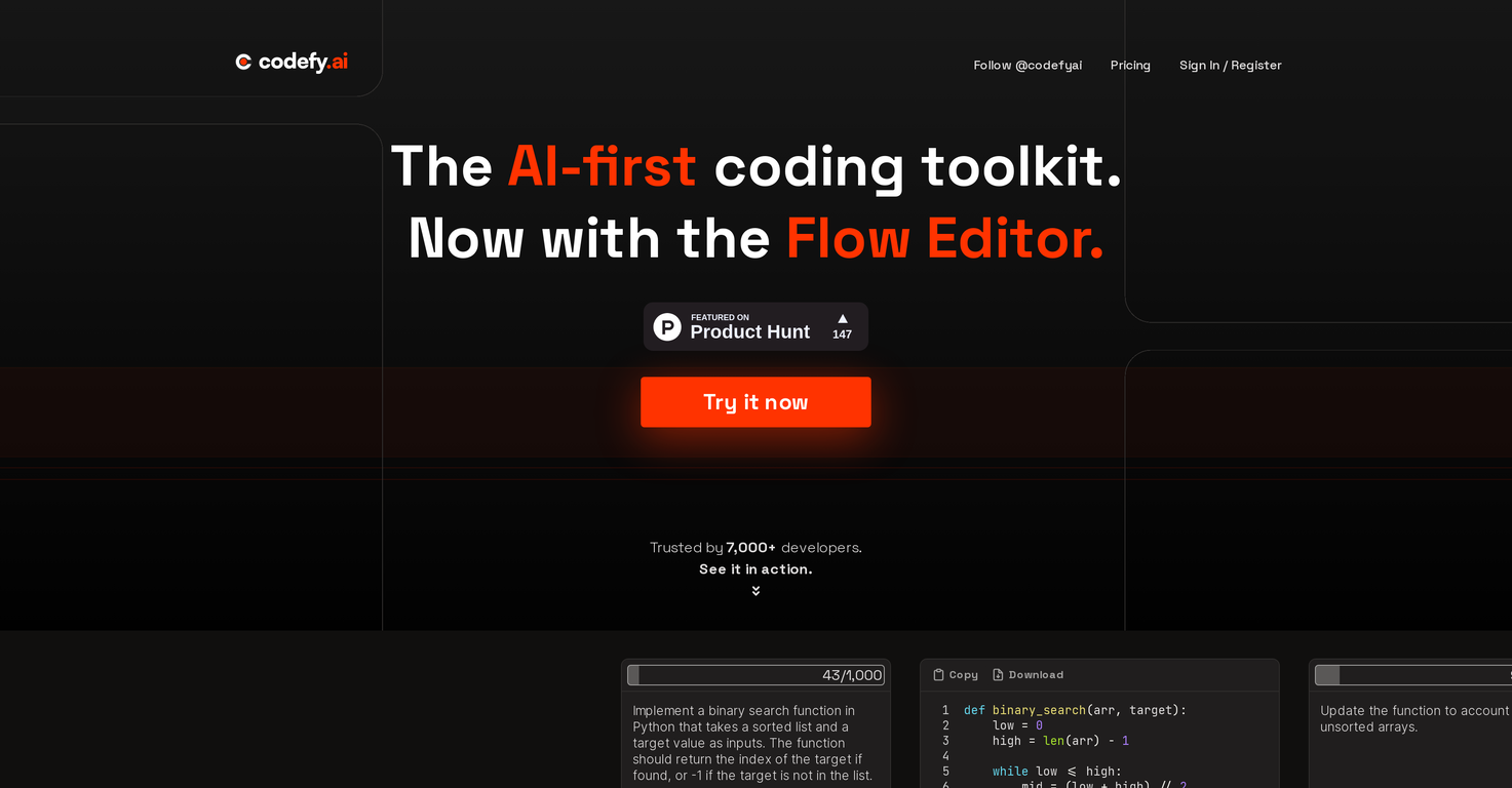 Codefy screenshot