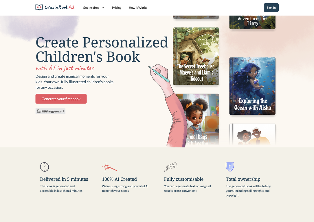 CreateBookAI screenshot