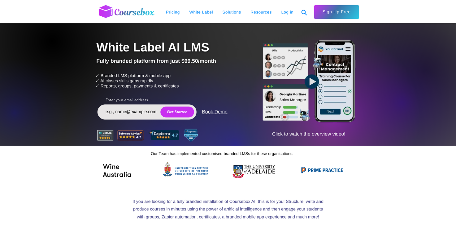 AI LMS by Coursebox screenshot