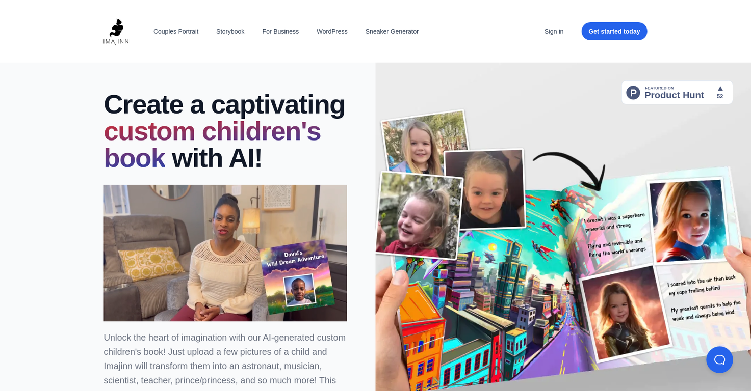 Imajinn AI Children's Book screenshot