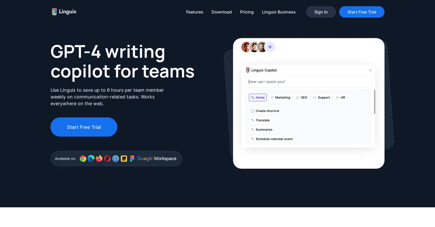 Linguix screenshot