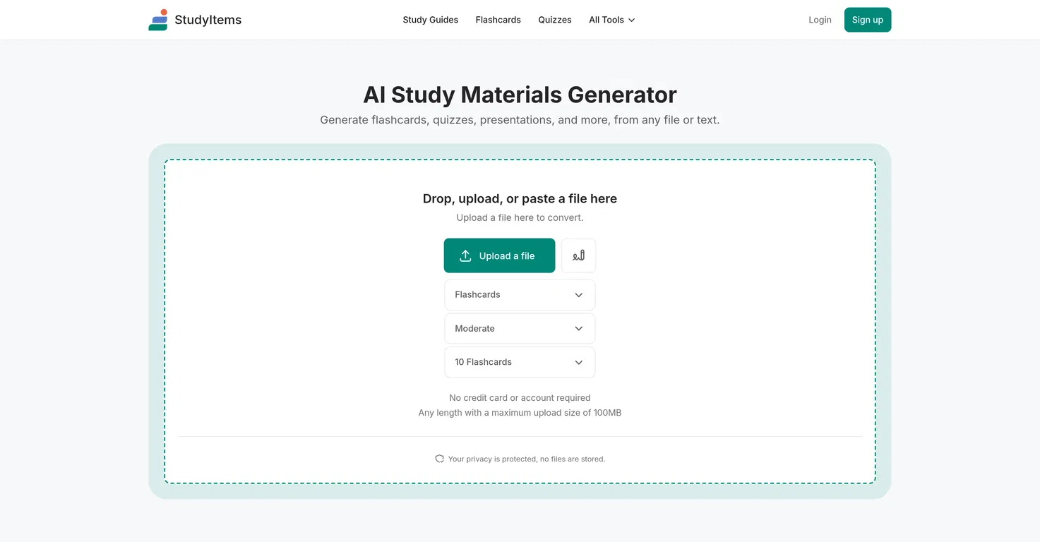 StudyItems AI Study Materials screenshot