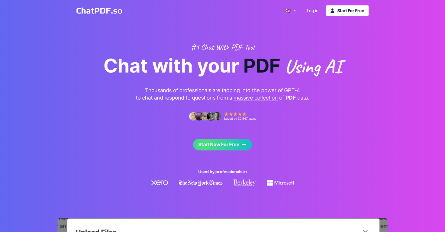 ChatPDF.so screenshot