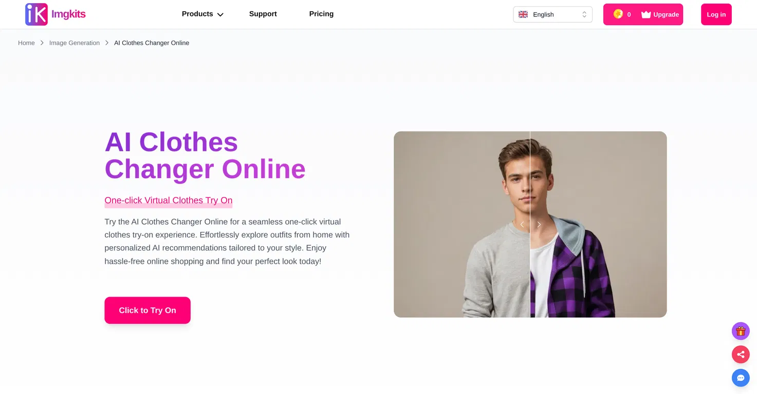 ImgKits AI Clothes Changer screenshot