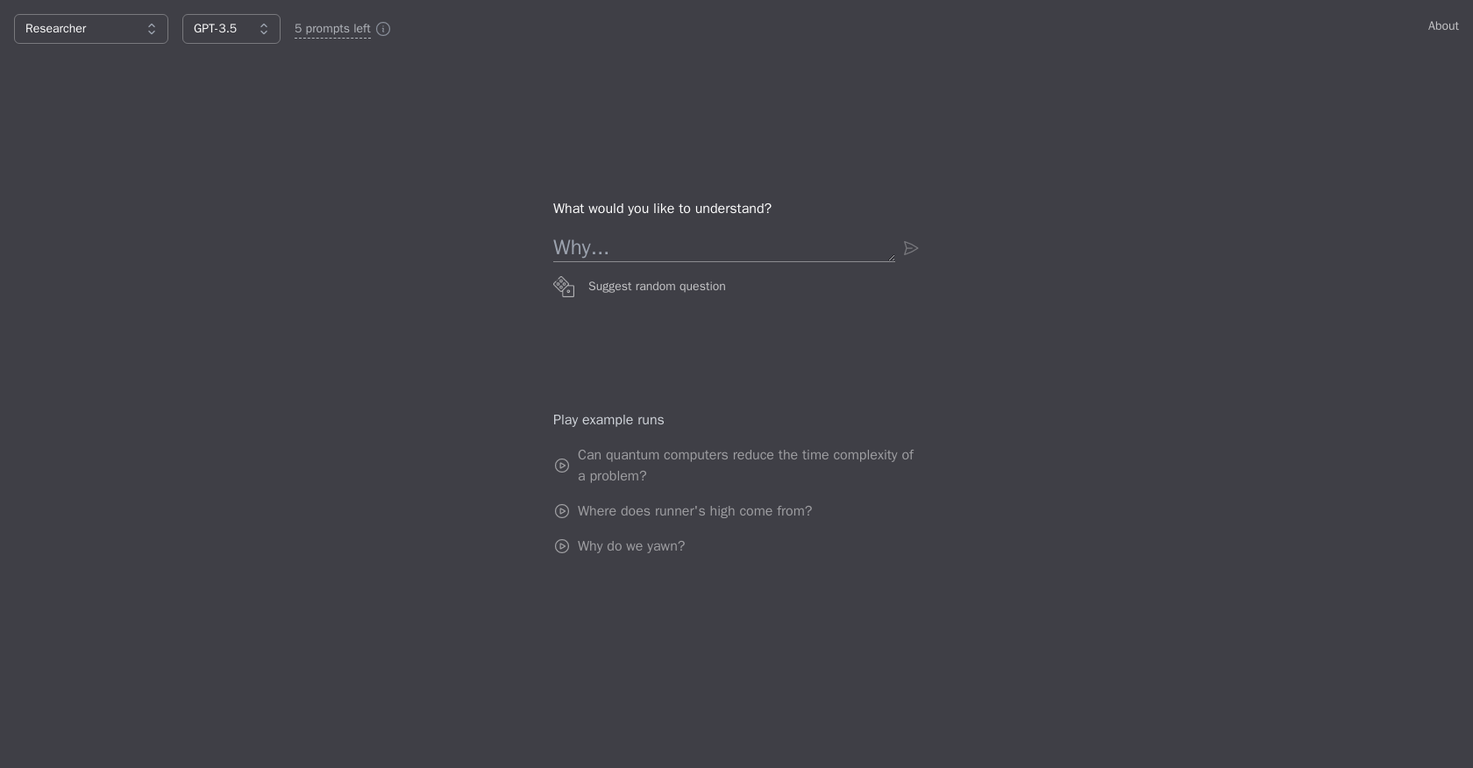 WhyBot screenshot
